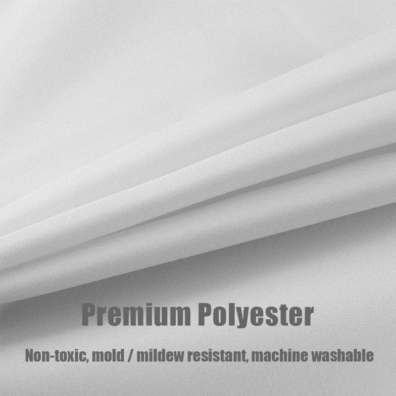 Irregular Polka Dots Shower Curtain - Black White - MitoVilla