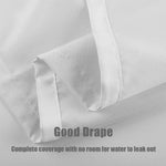 Romantic Female and Male Hand Silhouette Shower Curtain - Grey - MitoVilla