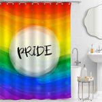 Abstract Rainbow Weaves LGBT Pride Shower Curtain - Multicolor