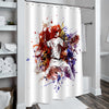 Abstract Baseball Player Shower Curtain - Multicolor