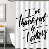 Minimalist Positive and Motivational Quotes  Shower Curtain - Black White