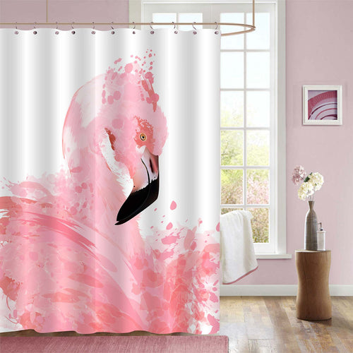 Exotic Animal Flamingo Shower Curtain - Pink