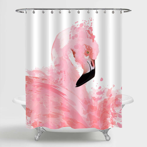 Exotic Animal Flamingo Shower Curtain - Pink