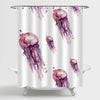 Aquarium Jellyfish Shower Curtain - Purple