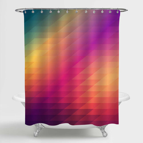 Geometric Shapes Shower Curtain - Multicolor