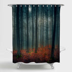 Mysterious Spooky Forest Shower Shower Curtain - Dark Grey
