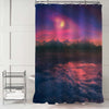 Amazing Mountains and Starscape Shower Curtain - Purple