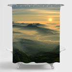 Mountains Sunrise Scenery Shower Curtain