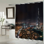 Amazing Night Dubai Downtown Skyline Shower Curtain