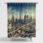 Dubai Skyline Shower Curtain