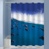 School of Fish Underwater Shower Curtain - Blue