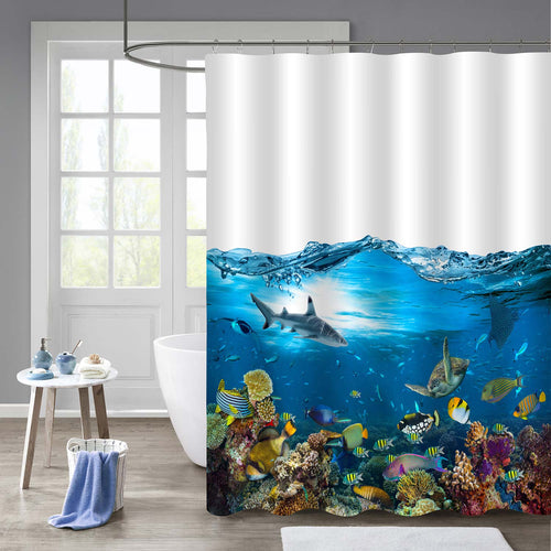 Underwater Paradise Shower Curtain - Blue