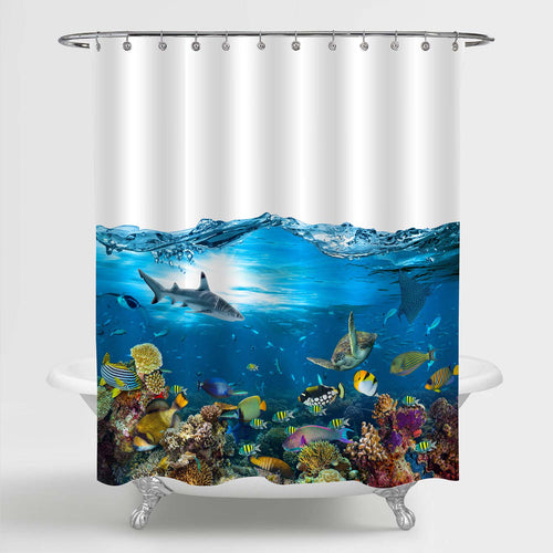 Underwater Paradise Shower Curtain - Blue