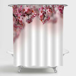 Blooming Sakura on the Blurred Background Shower Curtain - Pink