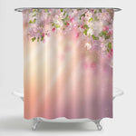 Spring Apple Floral Blossom Shower Curtain - Pink