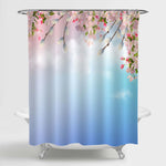 Blooming Cherry Tree Branch in Springtime Shower Curtain - Pink