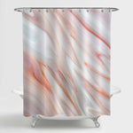 Abstract Marble Texture Shower Curtain - Peach Coral