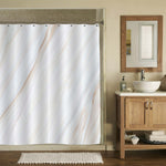 Natural Marble Texture Shower Curtain - Beige