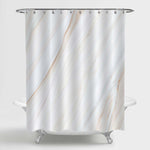 Natural Marble Texture Shower Curtain - Beige