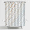 Watercolor Hand Drawn Gradient Marble Texture Shower Curtain - Beige