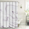 Marble Texture Shower Curtain - Purple White