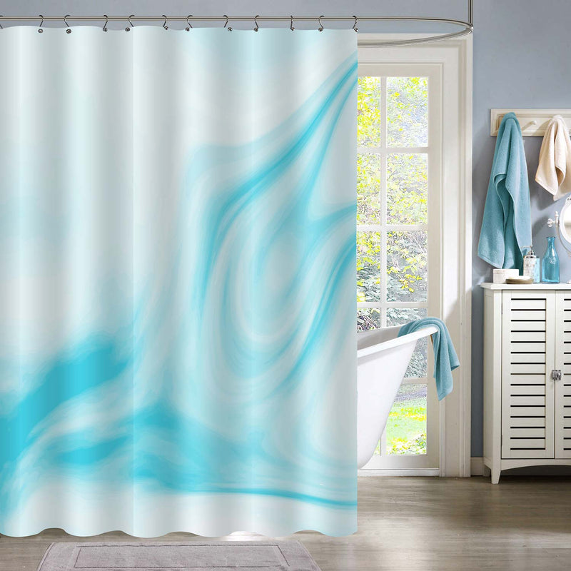 Smooth Granite Surface Shower Curtain - Blue