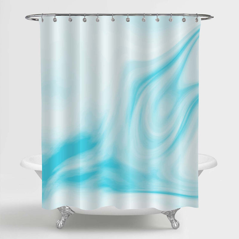 Smooth Granite Surface Shower Curtain - Blue