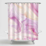 Abstract Marble Surface Texture Shower Curtain - Pink