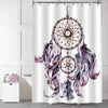 Aztec Vintage Dream Catcher Ethnic Feather Shower Curtain - Purple