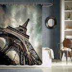 Majestic Paris Eiffel Tower Shower Curtain - Grey