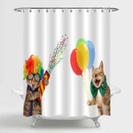 Cats Wearing Festive Costume Shower Curtain - Multicolor