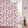 Hand Drawn Watercolor Peonies Florals Shower Curtain - Pink