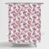 Hand Drawn Watercolor Peonies Florals Shower Curtain - Pink