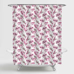 Watercolor Peonies Florals Shower Curtain - Pink
