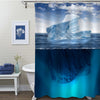 Iceberg Floating in the Ocean Shower Curtain - Blue