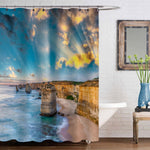 Great Ocean Road Australia Shower Curtain - Blue Sand