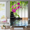 Japanese Garden  Therapy Spa Shower Curtain - Green