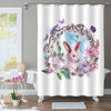 Watercolor Spring Happy Easter Shower Curtain - Pink