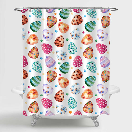 Colorful Easter Eggs Shower Curtain - Multicolor