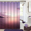 Tropical Beach Sunrise at KOH Samui Island Thailand Shower Curtain - Purple