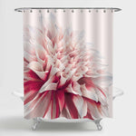 Close Up Dahlia Flower Shower Curtain - Pink