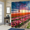 Traditional Netherlands Holland Dutch Scenery Shower Curtain - Multicolor