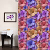 Vivid Geranium Flower Shower Curtain - Multicolor