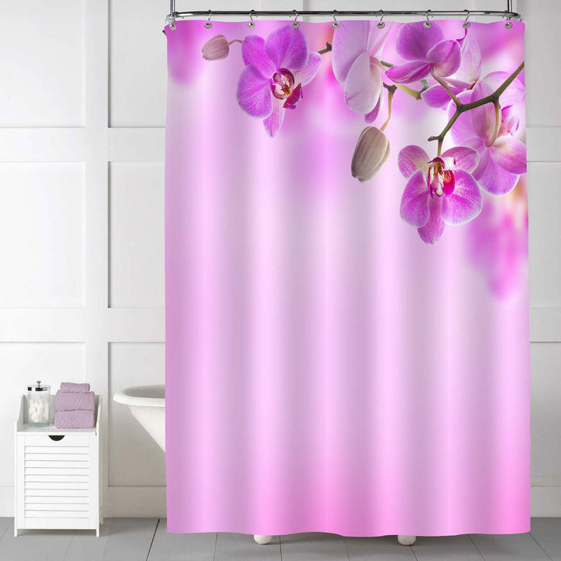 Orchids Florals Shower Curtain - Pink