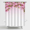 Blossoming Sakura Cherry Tree Flowers Shower Curtain - Pink
