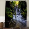Rainforest Waterfall Shower Curtain - Green