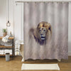 Big Male Lion Standing in the High Grass Shower Curtain - Sand