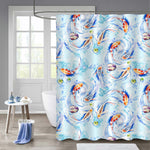 Koi Fish Shower Curtain - Blue