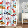Watercolor Koi Carps Shower Curtain - Colorful