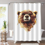 Watercolor Brown Bear Shower Curtain